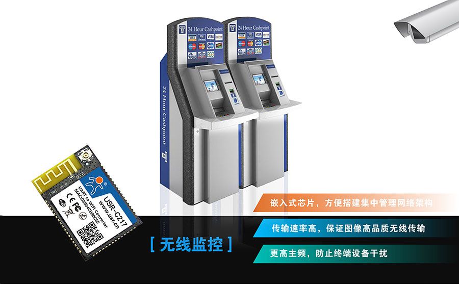低功耗嵌入式串口转WIFI？：无线监控