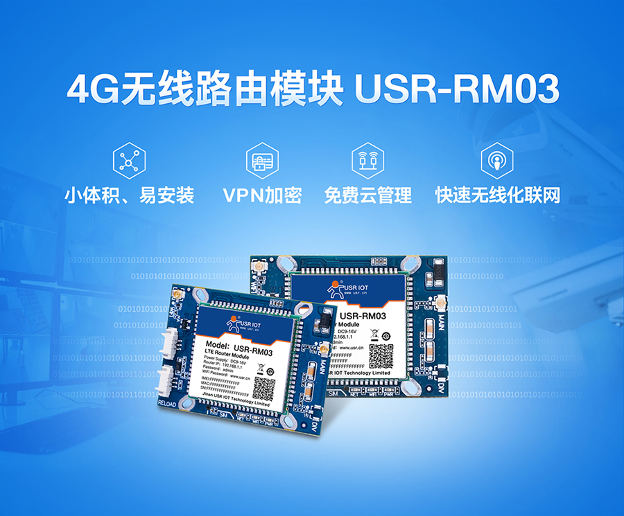 工业路由器模块USR-RM03_安防专用监控？